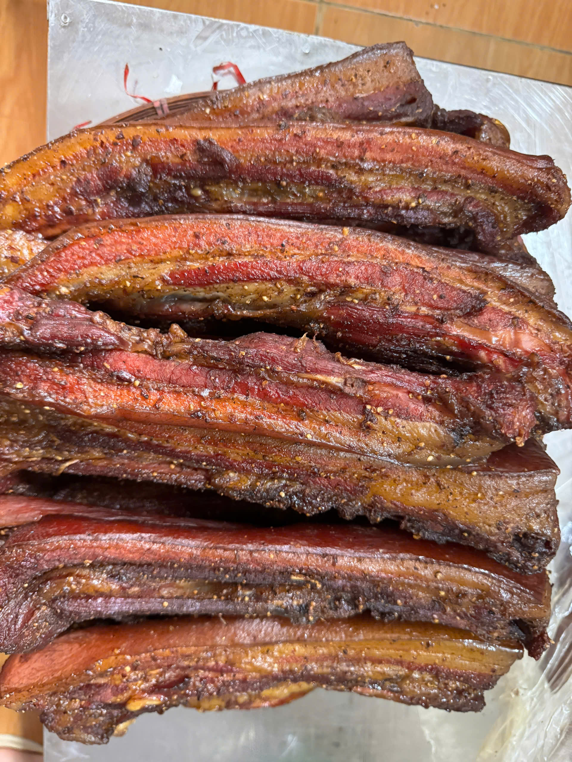 Thịt ba rọi gác bếp - Ảnh 4