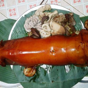 Heo quay mắc mật